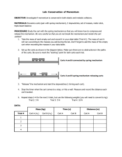Conservation of Momentum