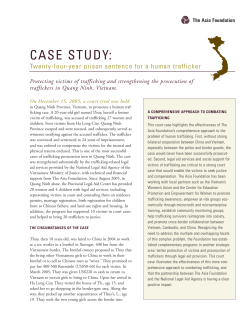 Case Study: Twenty-Four Year Prison Sentence for a Human Trafficker