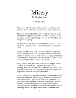 Misery - Whalen English