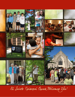 Newcomer brochure - All Saints Episcopal Church