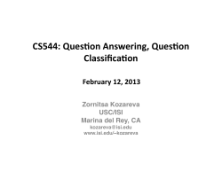 Question Classification