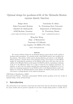 Optimal design for goodness-of-fit of the Michaelis