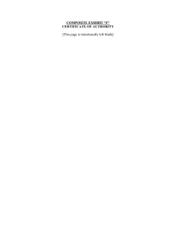 COMPOSITE EXHIBIT &ldquo;F&rdquo; CERTIFICATE OF