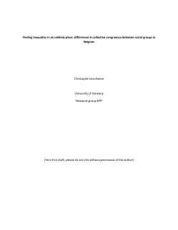 differences in collective congruence between social groups