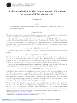 A characterization of the Fermat quartic K3 surface by means of finite