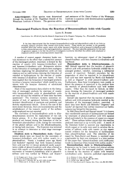 Rearranged Products from the Reaction of Benzenesulfonic Acids