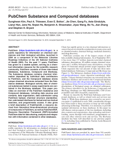 PubChem Substance and Compound databases