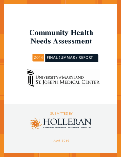 community health needs assessment