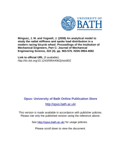 SPOKE CONTRIBUTION - University of Bath Opus