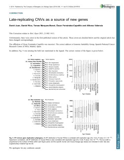 Late-replicating CNVs as a source of new genes