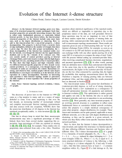 Evolution of the Internet k-dense structure