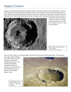 Craters Overview - Eastern Florida State College