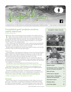 Leopold Letter Winter 2016 page 1