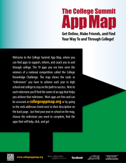 the College Summit App Map