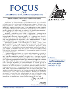 Latino Children, Youth, and Families in Oklahoma