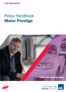 Policy Handbook Motor Prestige