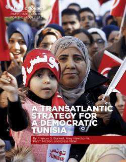 A TRANSATLANTIC STRATEGY FOR A DEMOCRATIC TUNISIA