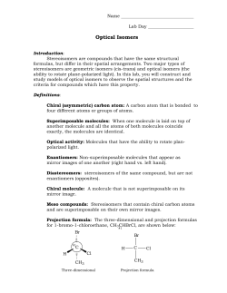 Optical Isomers