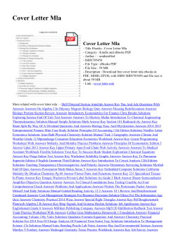 Cover Letter Mla - 192 241 252 153