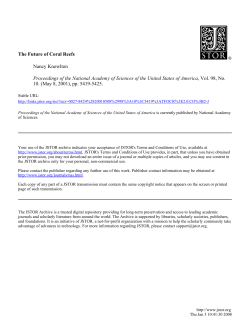 The Future of Coral Reefs Nancy Knowlton Proceedings of the