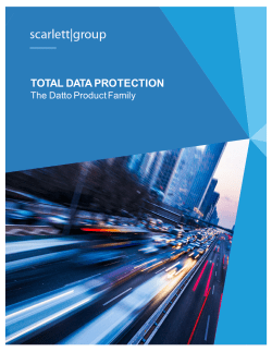 Datto Product Family Brochure