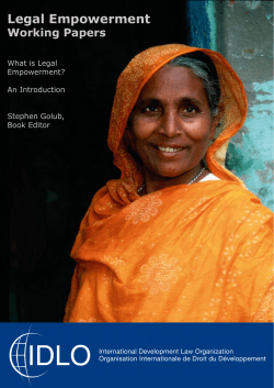 Legal Empowerment