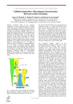 mineralogical characteristics relevant to their formation. - Scott