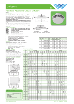 RWV Plain Face Adjustable Circular Diffusers