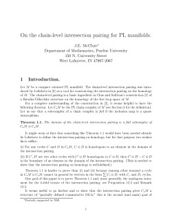 1 Introduction. - Hopf Topology Archive