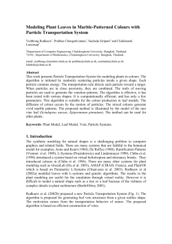 Modeling Plant Leaves in Marble-Patterned Colours with Particle