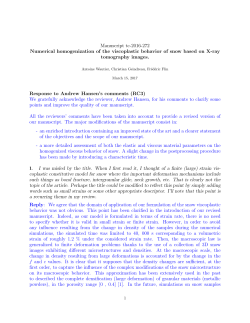 Manuscript tc-2016-272 Numerical homogenization of the