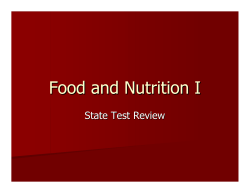Food and Nutrition I