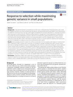 Response to selection while maximizing genetic variance in small