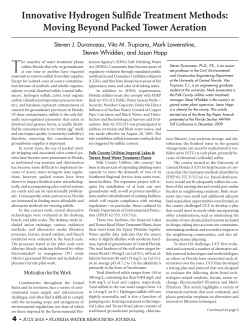 Innovative Hydrogen Sulfide Treatment Methods
