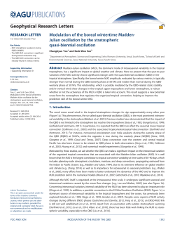 Modulation of the boreal wintertime Madden