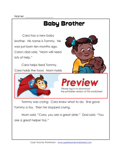 Baby Brother - Super Teacher Worksheets
