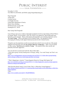chief of the Criminal Section - Public Interest Legal Foundation
