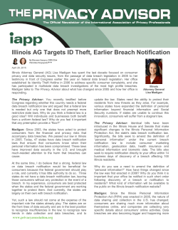 Illinois AG Targets ID Theft, Earlier Breach Notification