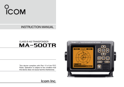 MA-500TR Instruction Manual