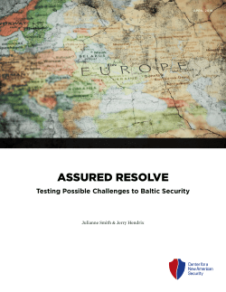 Assured Resolve: Testing Possible Challenges to Baltic Security