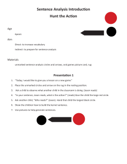6059 Sentence Analysis Lessons