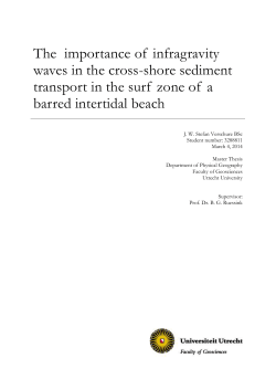 The importance of infragravity waves in the cross