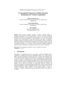 A Conceptual Framework to Define Incentive Mechanisms for Virtual