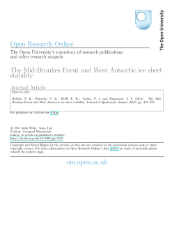 The Mid-Brunhes Event and West Antarctic ice sheet stability