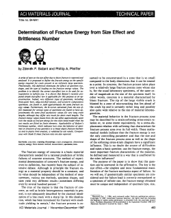 Determination of Fracture Energy from Size Effect and Brittleness