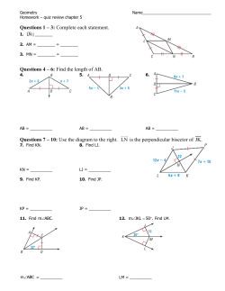 Questions 1 &ndash; 3: Complete each statement. Questions 4 &ndash; 6: Find the