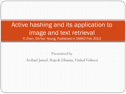 Active hashing and its application to image and text retrieval Yi