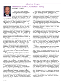 Defendants Want Social Media, Plaintiffs Want E