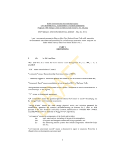 06 ESR &ndash; EA and Permitting Land Law v 5.3