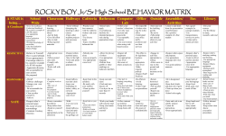 MBI Matrix - Rocky Boy Schools